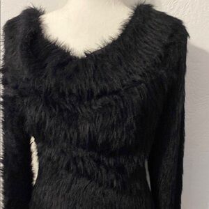 Forever 21 Black Fuzzy Blouse